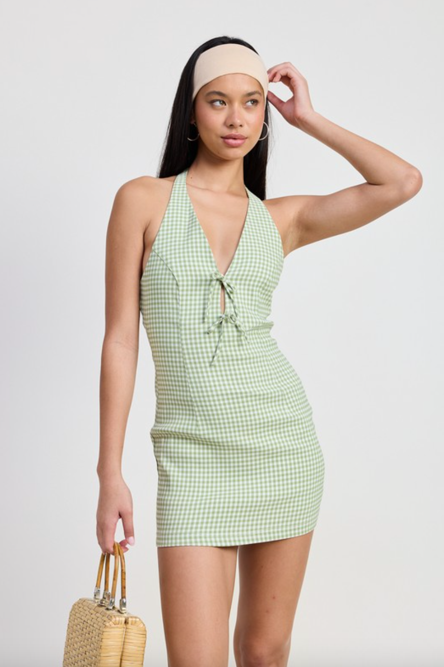 knee length dresses for ladies Ariel Gingham Dress – Stile+Grace