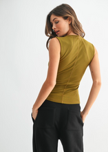 Load image into Gallery viewer, Nilla Micro Ribbed Henley Tank