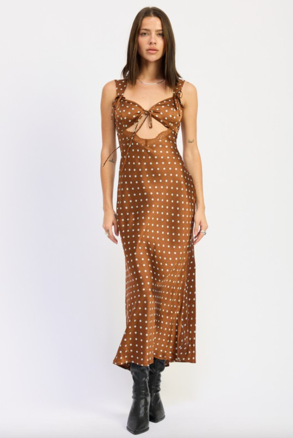 knee length dresses for ladies Ramy Brook Coco Midi Dress - Moonstone main image 0