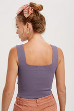 Load image into Gallery viewer, Wide Strap Sweater Knit Brami Top
