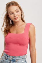 Load image into Gallery viewer, Wide Strap Sweater Knit Brami Top
