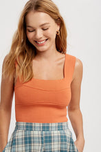 Load image into Gallery viewer, Wide Strap Sweater Knit Brami Top
