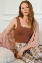 Load image into Gallery viewer, Wide Strap Sweater Knit Brami Top
