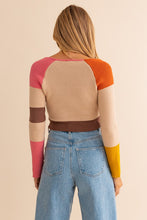 Load image into Gallery viewer, Layla Color Block Stripe Knit Top
