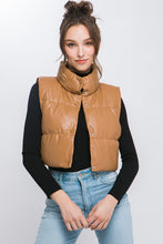 Load image into Gallery viewer, Sallie Faux Leather Puffer
