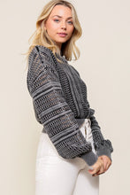 Load image into Gallery viewer, Acid Wash Round Neck Sweater
