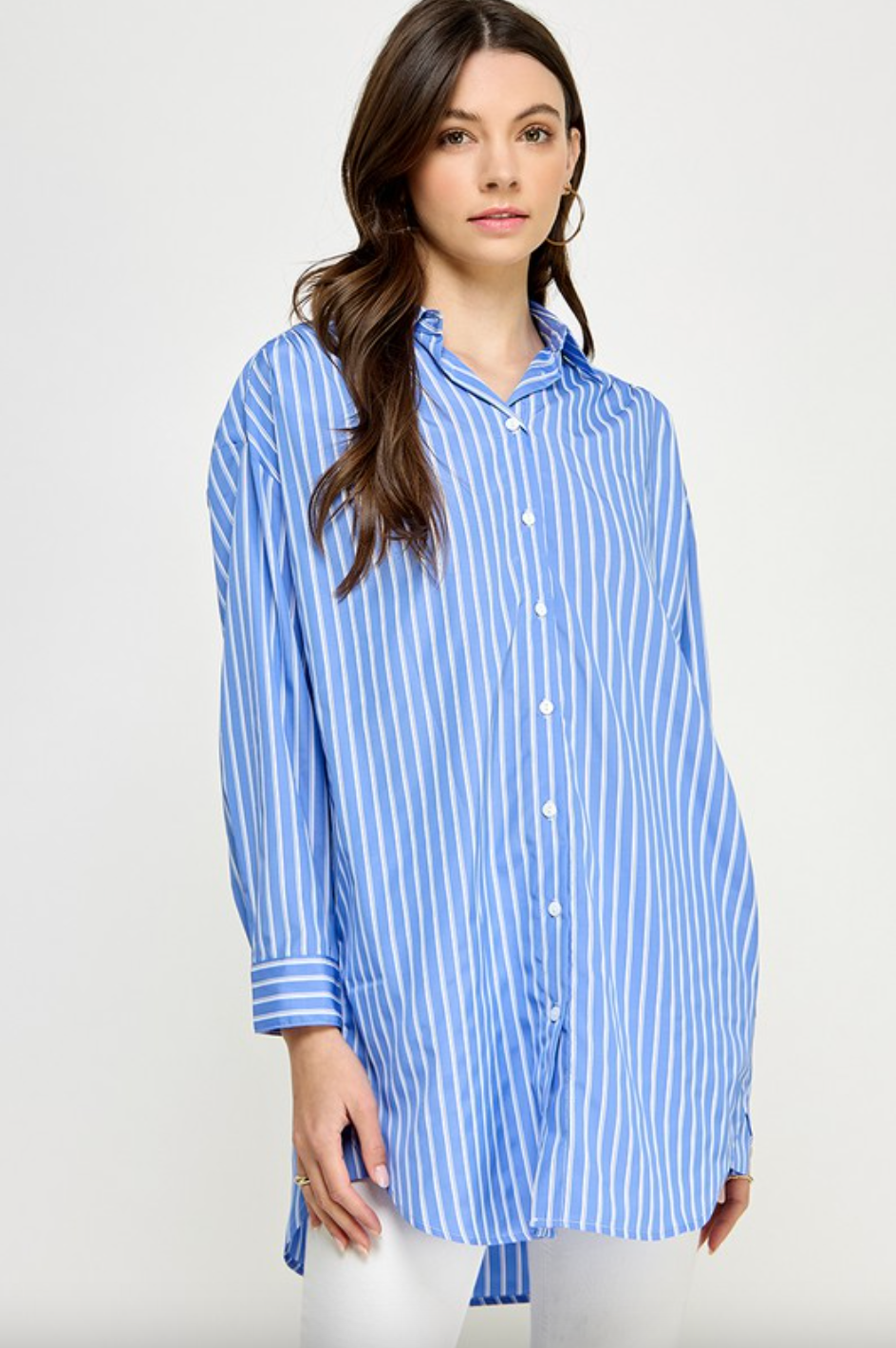 Syd Oversized Button Down Tunic