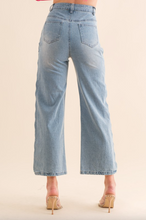 Load image into Gallery viewer, Josie Side Cut Out Pearl Denim
