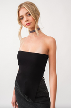 Load image into Gallery viewer, Ariella Asymmetrical Knit Tube Top
