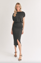 Load image into Gallery viewer, Joslin Ruched Knit Midi
