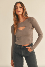 Load image into Gallery viewer, Julia Cut Out Ribbed Long Sleeve
