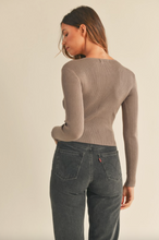 Load image into Gallery viewer, Julia Cut Out Ribbed Long Sleeve
