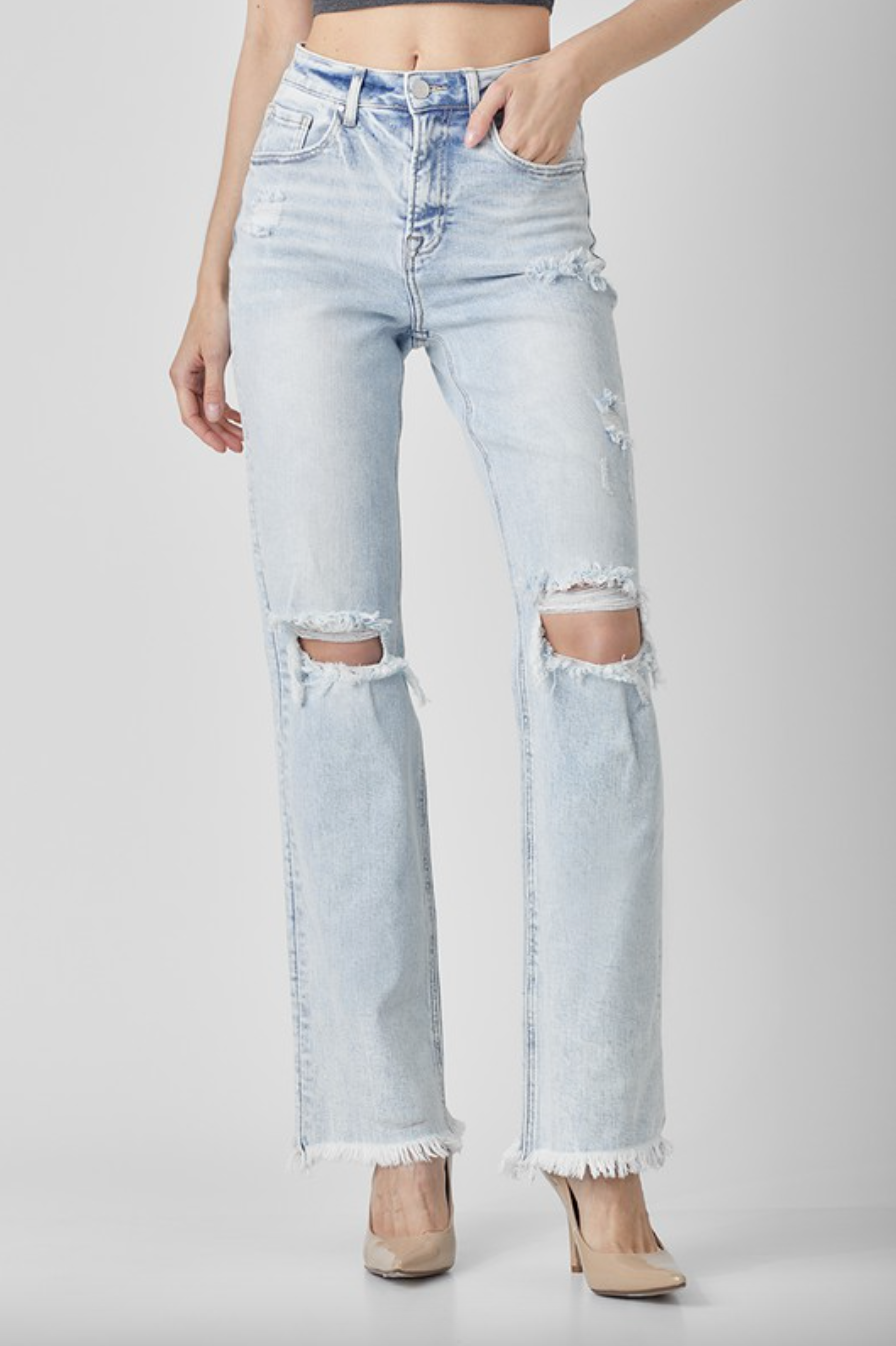 Janessa High Rise Straight Jeans