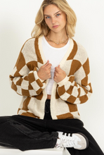 Load image into Gallery viewer, Be Bold Checkered Cardigan
