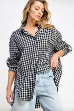 Load image into Gallery viewer, Oaklee Gingham Button Up
