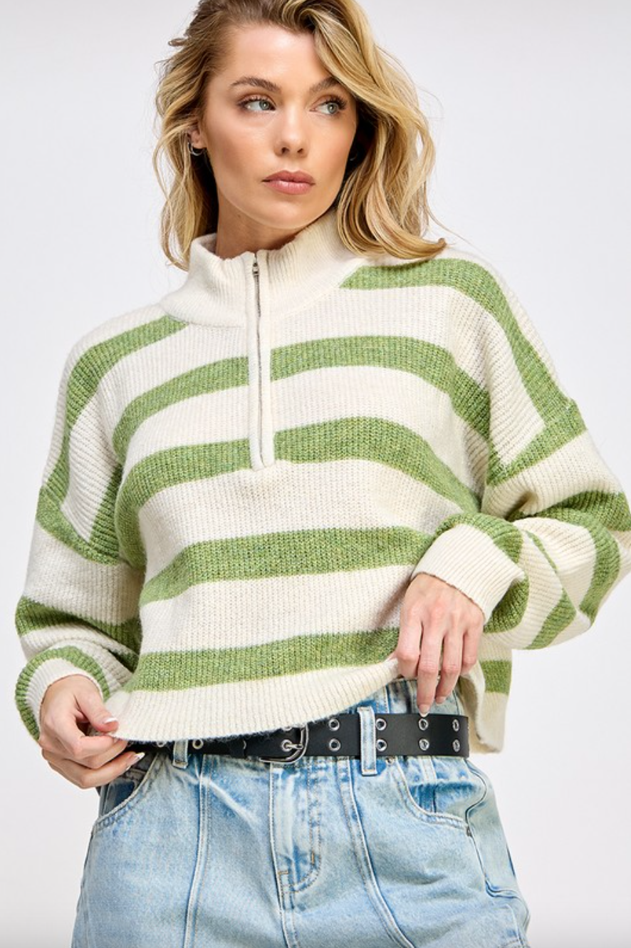 Adeline Half Zip Sweater