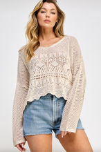 Load image into Gallery viewer, Pointelle Pullover Sweater
