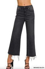 Load image into Gallery viewer, Steph High Rise Black Cropped Denim

