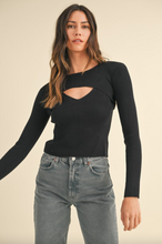 Load image into Gallery viewer, Shellie Ribbed Knit Sweater Top
