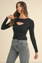 Load image into Gallery viewer, Shellie Ribbed Knit Sweater Top
