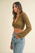 Load image into Gallery viewer, Miley Front Twist Knit Top
