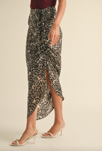 Load image into Gallery viewer, Leopard Ruching Skirt
