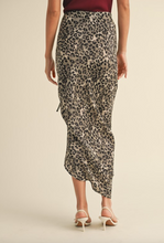 Load image into Gallery viewer, Leopard Ruching Skirt
