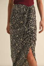 Load image into Gallery viewer, Leopard Ruching Skirt
