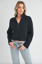 Load image into Gallery viewer, Debbie Half Zip Sweater
