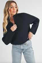 Load image into Gallery viewer, Debbie Half Zip Sweater
