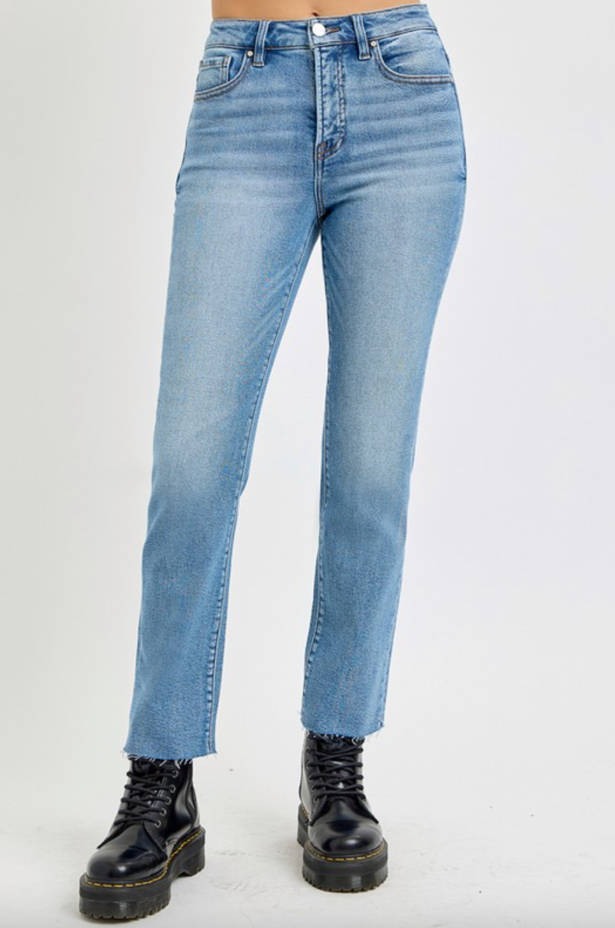 Tasha High Rise Straight Jeans