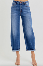 Load image into Gallery viewer, Finn High Rise Barrel Jeans
