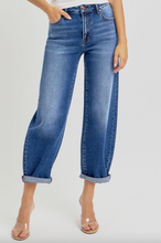 Load image into Gallery viewer, Finn High Rise Barrel Jeans
