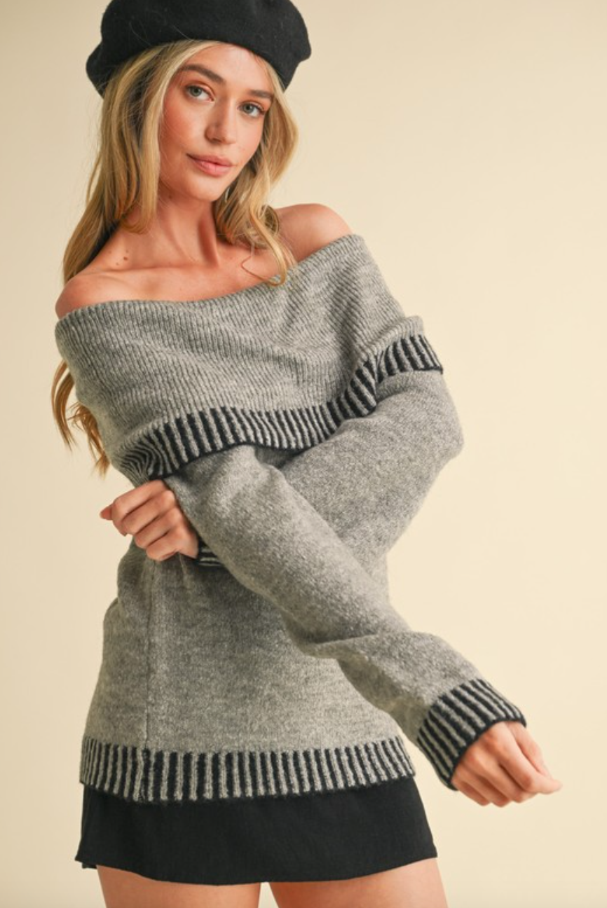 Lilian Off Shoulder Sweater