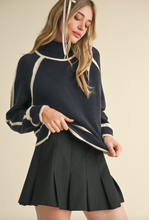 Load image into Gallery viewer, Cassy Contrast Trim Sweater
