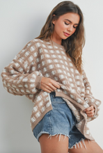 Load image into Gallery viewer, Tally Checkered Sweater
