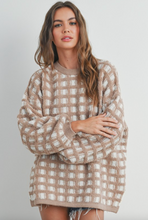 Load image into Gallery viewer, Tally Checkered Sweater
