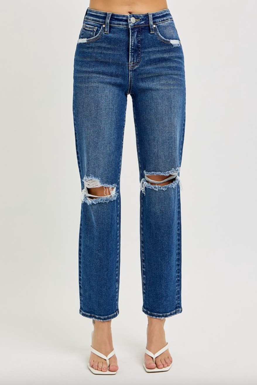 Clarke High Rise Girlfriend Denim