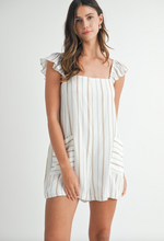 Load image into Gallery viewer, Thea Pin Stripe Romper
