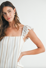 Load image into Gallery viewer, Thea Pin Stripe Romper
