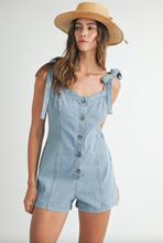 Load image into Gallery viewer, Georgia Denim Romper
