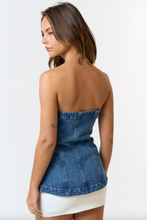 Load image into Gallery viewer, Candace Denim Tube Top
