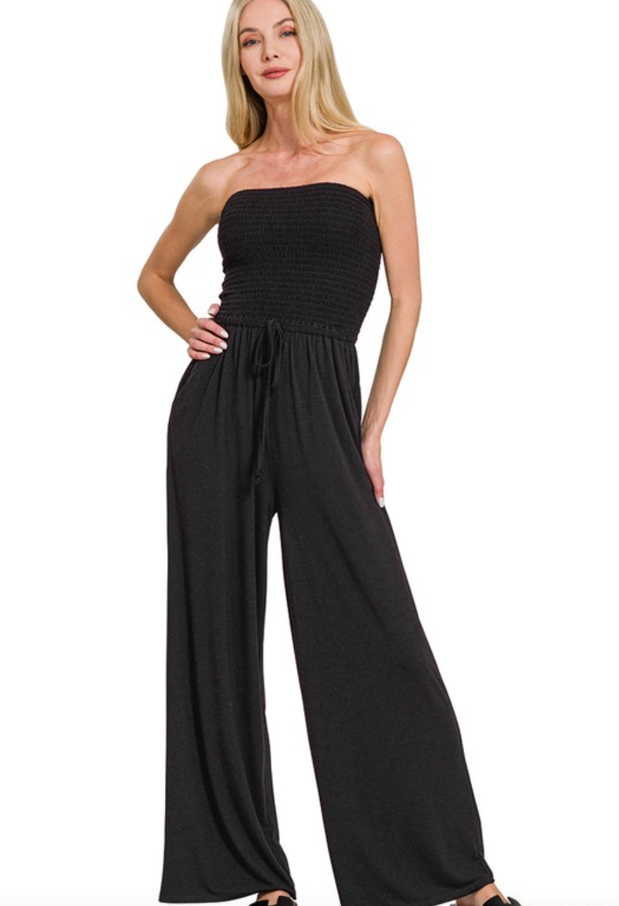 Charlotte Smocked Jumpsuit