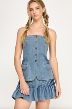 Load image into Gallery viewer, Berlin Denim Bustier
