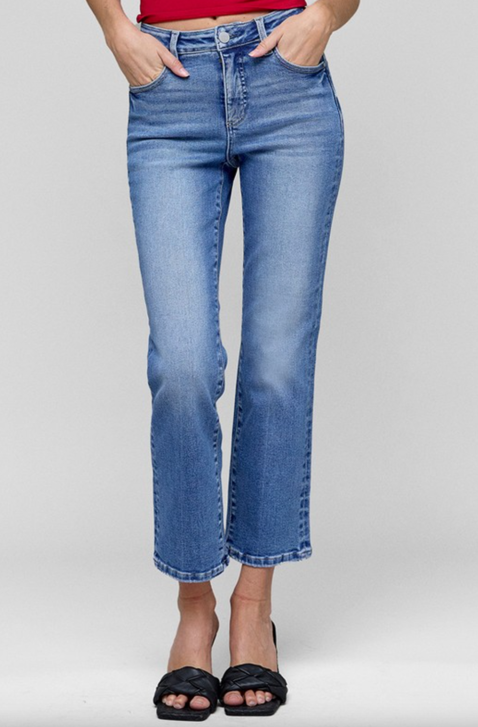 Raven Crop Straight Jeans