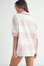 Load image into Gallery viewer, Athena Polo Sweater Top
