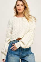 Load image into Gallery viewer, Annie Cable Knit Sweater
