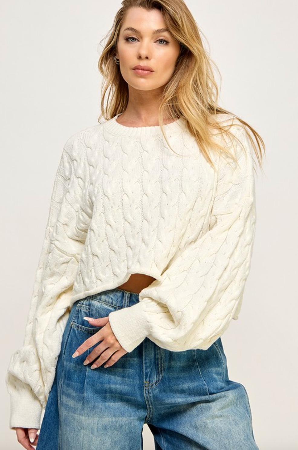 Annie Cable Knit Sweater