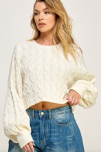 Load image into Gallery viewer, Annie Cable Knit Sweater
