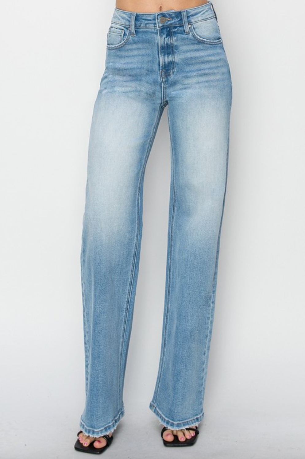 Mila High Rise Straight Jeans